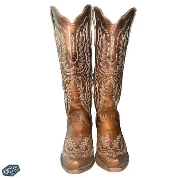 ARIAT Women’s CASANOVA SHADES OF GRAIN Snip Toe Tall Western/Cowboy BOOTS | NEW - Picture 15 of 16